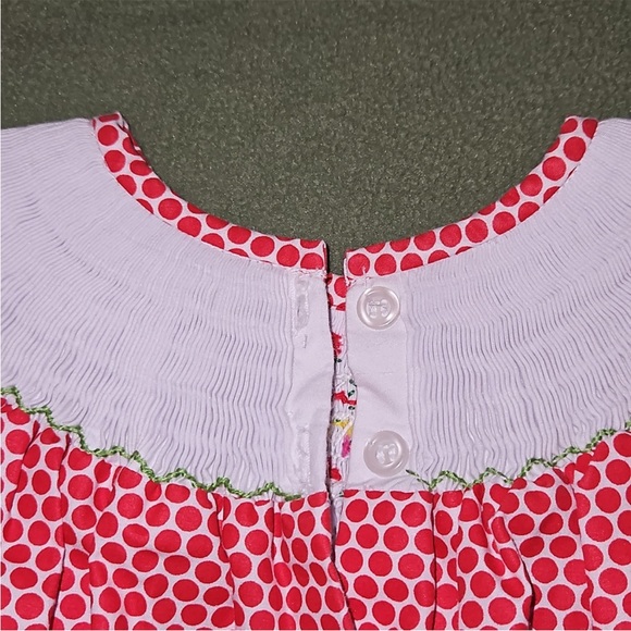 Classic Whimsy Smocked Christmas Dress🎄🎅🏽 - Picture 6 of 7